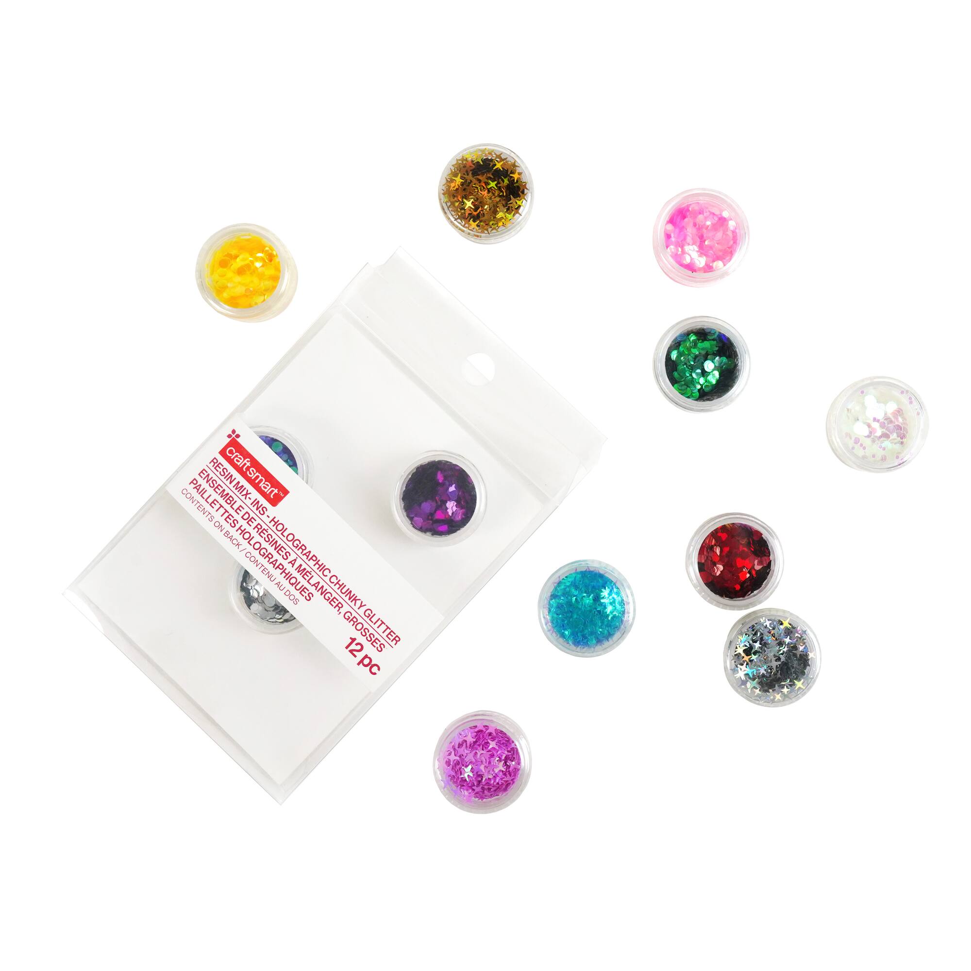 Holographic Chunky Glitter Resin Mix-Ins by Craft Smart™